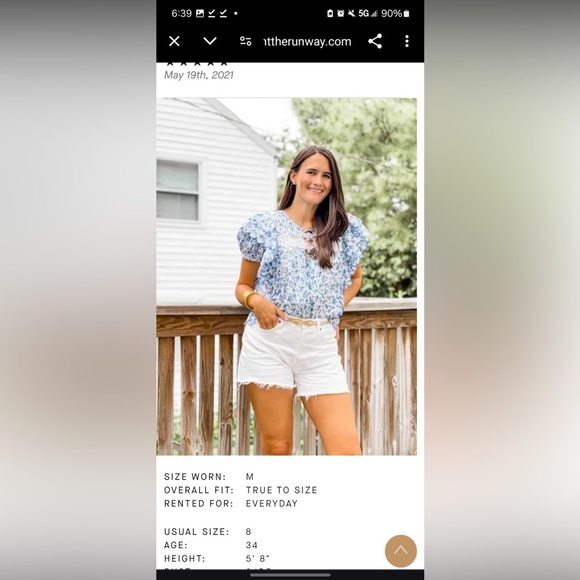 Love Shack Fancy Nelson floral lace top - Picture 13 of 16